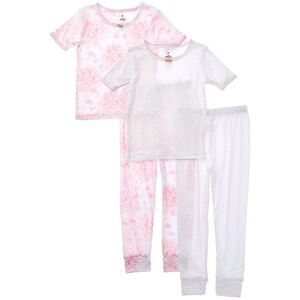 Tutu Couture Girls  En Pointe 4Pc Pajama Set, Pink
